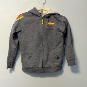 L.L. Bean Gray Hoodie with Vibrant Details